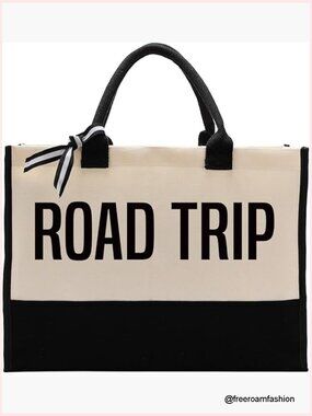 Cotton Canvas Tote Bag Heavy Duty Waterproof Large Weekend Travel Beach